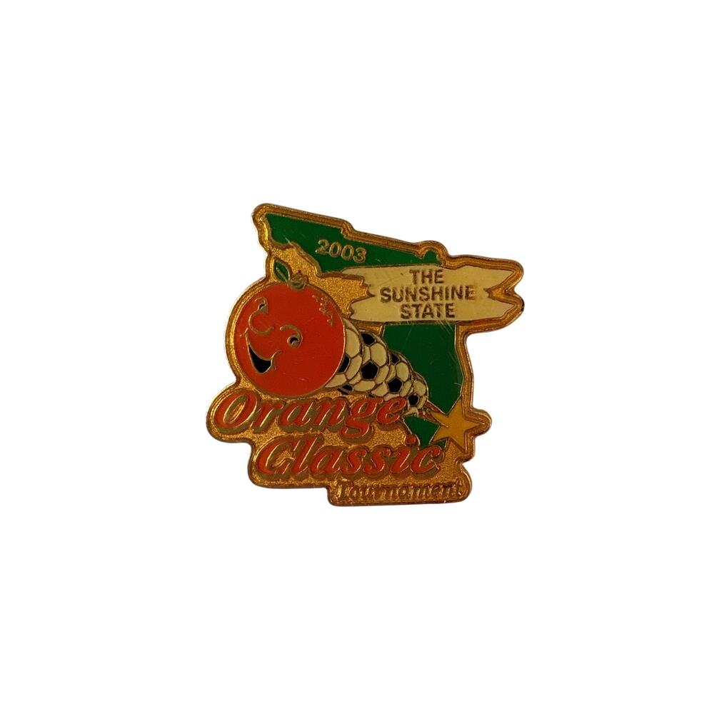 2003 Orange Classic Tournament Florida Sunshine State Soccer Lapel Pin